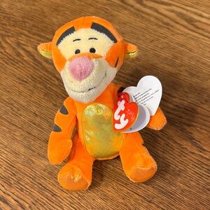 Ty Disney Sparkle Tigger Beanie Baby, New